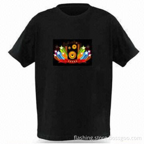 Hot Selling Christmas Lighting-up T-shirt, Made of 100% Cotton, Weighs 180g